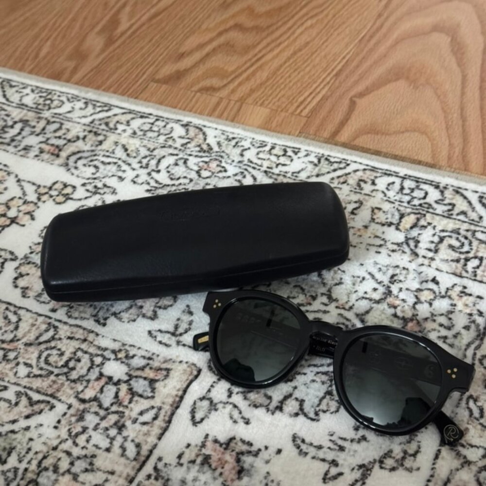 Raen Zafrique Zelti- Recycled Black/ Green Polarized Sunglasses